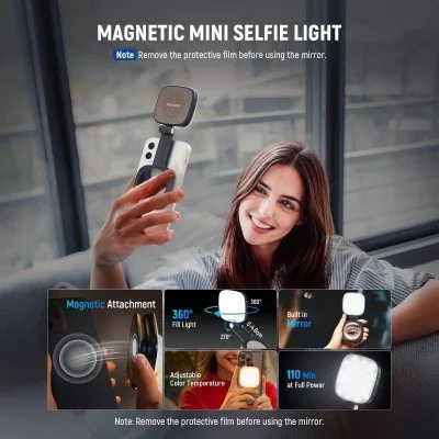 Neewer BASICS  NL48B MAGNETIC SELFIE LIGHT(BLACK)